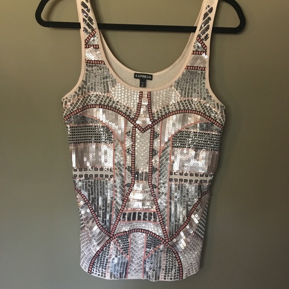 Express Sequin Top - Picture 2 of 5